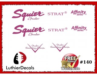  Squier Stratocaster Guitar Decal #140